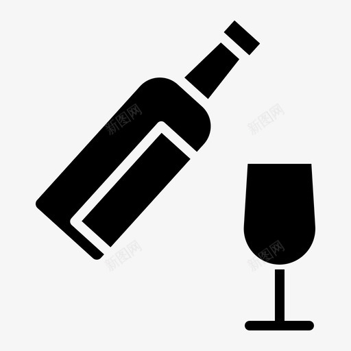 饮料酒吧餐厅图标svg_新图网 https://ixintu.com 服务 葡萄酒 酒吧 酒吧和饮料 餐厅 饮料