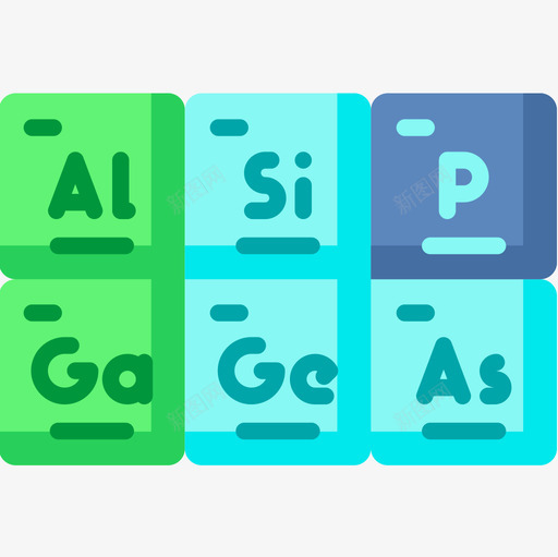 元素周期表化学27扁平图标svg_新图网 https://ixintu.com 元素周期表 化学27 扁平