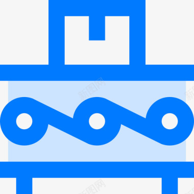 输送带工业46蓝色图标图标