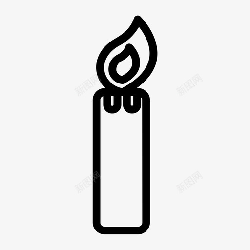 蜡烛生日活动图标svg_新图网 https://ixintu.com 新年 活动 熔化 生日 聚会 蜡烛