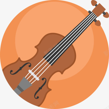 大提琴乐器9扁平图标图标