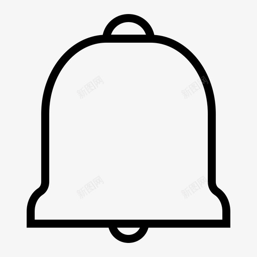 铃声响亮通知图标svg_新图网 https://ixintu.com 响亮 声音 学校图标瘦 通知 铃声