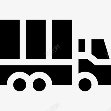 送货卡车物流40装满图标图标