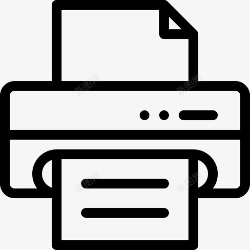 打印机艺术16线性图标svg_新图网 https://ixintu.com 打印机 线性 艺术设计16