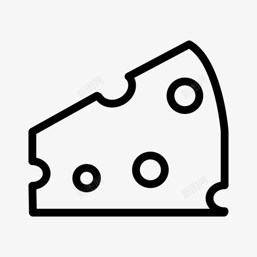 奶酪片乳制品食品项目图标svg_新图网 https://ixintu.com 乳制品 块 奶酪片 食品v1行图标 食品项目