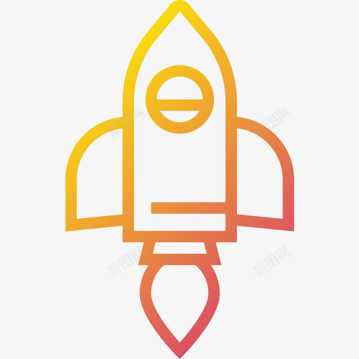 火箭商业元素5梯度图标svg_新图网 https://ixintu.com 商业元素5 梯度 火箭