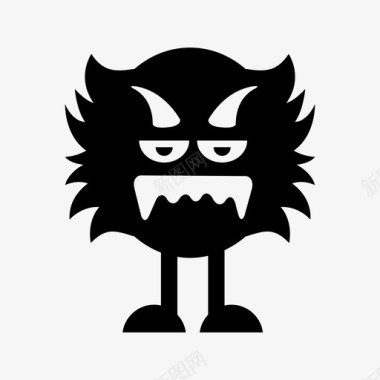 怪物愤怒生物图标图标