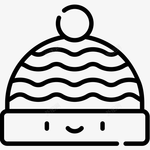 针织帽衣服86直线型图标svg_新图网 https://ixintu.com 直线型 衣服86 针织帽