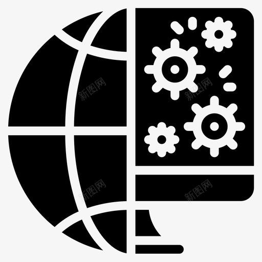 网络搜索引擎优化和网页优化15填充图标svg_新图网 https://ixintu.com 填充 搜索引擎优化和网页优化15 网络