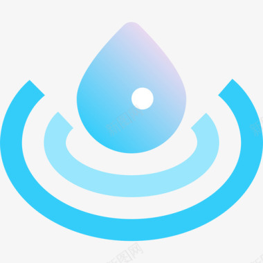 水健康5蓝色图标图标