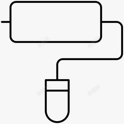 滚筒刷子颜色图标svg_新图网 https://ixintu.com 像素完善的清洁设备 刷子 油漆 滚筒 颜色