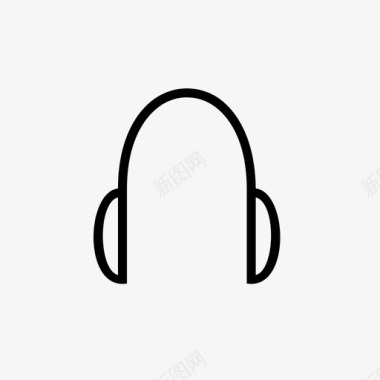 耳朵耳机音乐电话图标图标