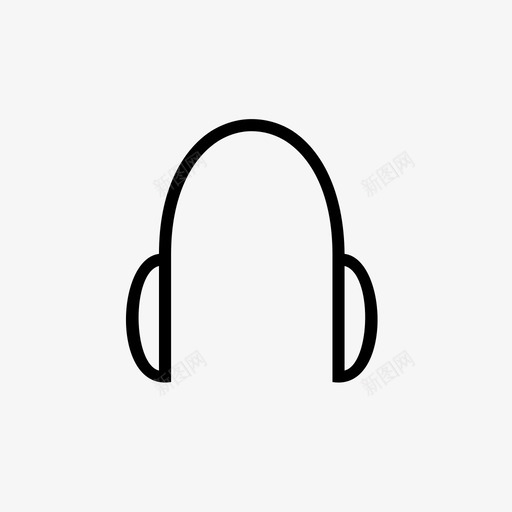 耳朵耳机音乐电话图标svg_新图网 https://ixintu.com 耳朵 耳机 音乐电话