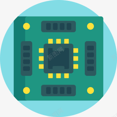 Cpu工厂11扁平图标图标