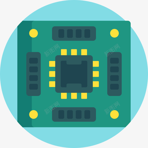 Cpu工厂11扁平图标svg_新图网 https://ixintu.com Cpu 工厂11 扁平