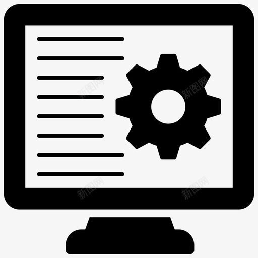 计算机设置显示设置系统配置图标svg_新图网 https://ixintu.com 墙纸设置 搜索引擎优化和网页字形图标 显示设置 系统配置 计算机设置