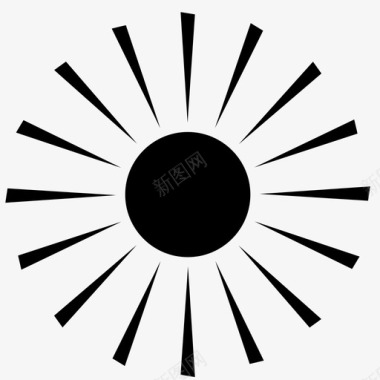 太阳装饰物光线图标图标