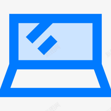 笔记本电脑电脑和硬件8蓝色图标图标