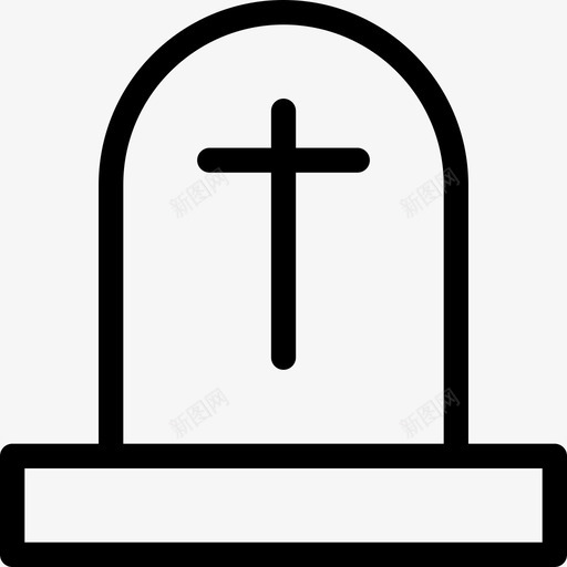 墓碑所有圣徒日直系图标svg_新图网 https://ixintu.com 墓碑 所有圣徒日 直系