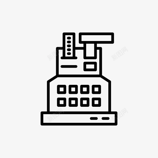 收银台购买折扣图标svg_新图网 https://ixintu.com 商店 折扣 收银台 购买 购物