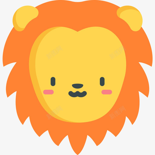 Lion荷兰7号平坦图标svg_新图网 https://ixintu.com Lion 平坦 荷兰7号