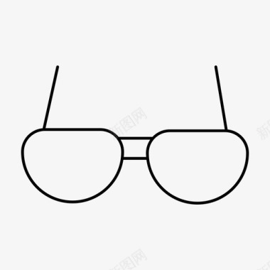 眼镜双筒望远镜视觉图标图标