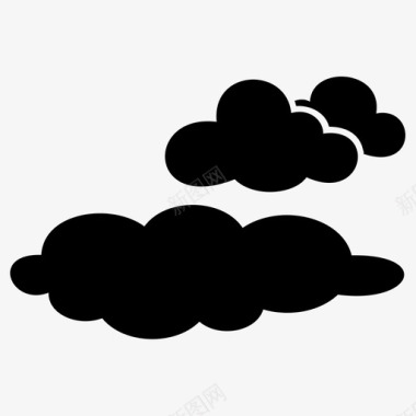 云气候阴天图标图标