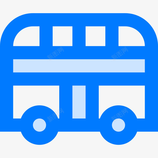 巴士英国3蓝色图标svg_新图网 https://ixintu.com 巴士 英国3 蓝色
