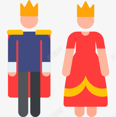 皇室皇室象形图2颜色图标图标