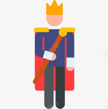 国王皇室象形图2颜色图标图标