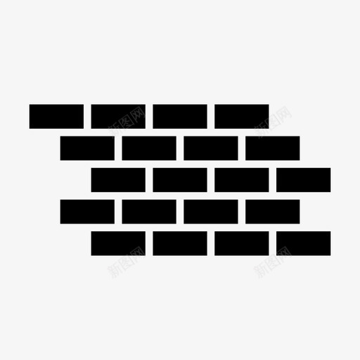 砖墙阻止防御图标svg_新图网 https://ixintu.com ios网络 保护 用户界面字形图标 砖墙 防御 阻止