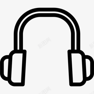 耳机电器3线性图标图标