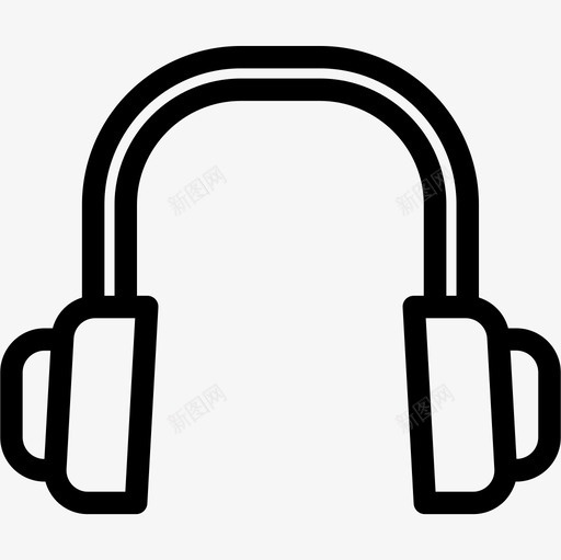 耳机电器3线性图标svg_新图网 https://ixintu.com 电器3 线性 耳机