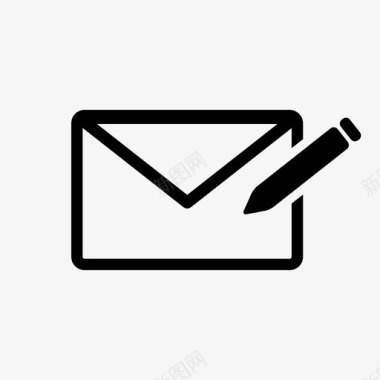 邮件写作图标电子邮件信封图标