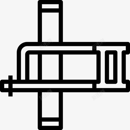 锯施工工具7线性图标svg_新图网 https://ixintu.com 施工工具7 线性 锯