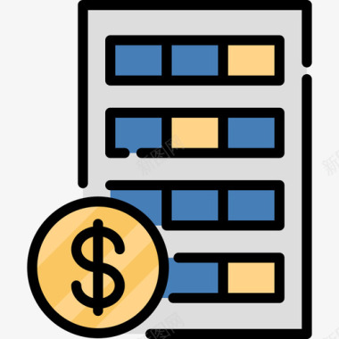 房子钱48线颜色图标图标