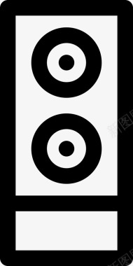 扬声器音箱音乐图标图标
