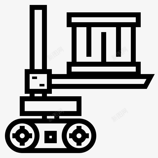 机器人工厂工业图标svg_新图网 https://ixintu.com 工业 工厂 机器 机器人 运输 运输工厂