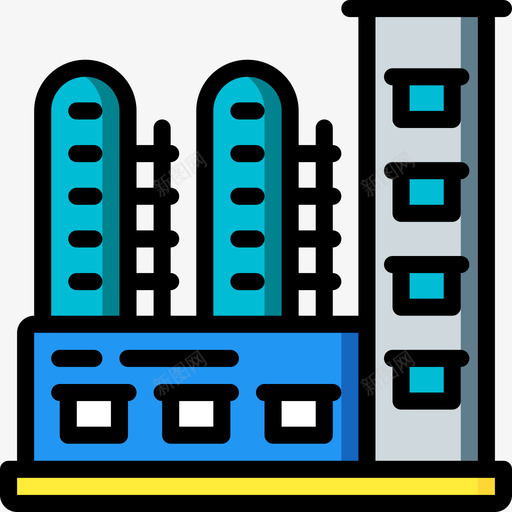 工厂工业40线颜色图标svg_新图网 https://ixintu.com 工业40 工厂 线颜色