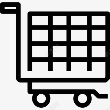 购物车购物和电子商务5线性图标图标