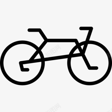 自行车户外活动8直线型图标图标