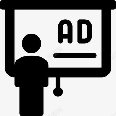 广告营销和广告8填充图标图标