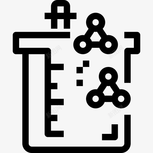 烧杯科学42线性图标svg_新图网 https://ixintu.com 烧杯 科学42 线性