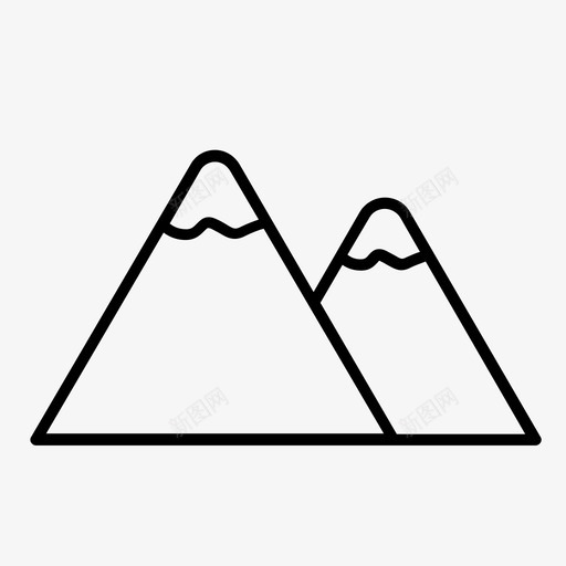 山冷冻图标svg_新图网 https://ixintu.com 冷 冻 山