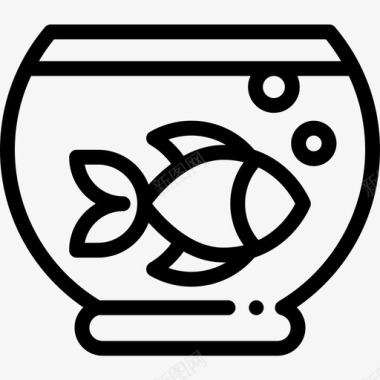 鱼缸家庭生活22直系图标图标