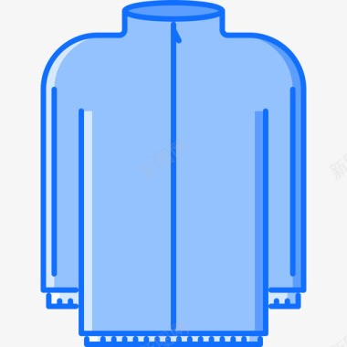 夹克衣服48蓝色图标图标