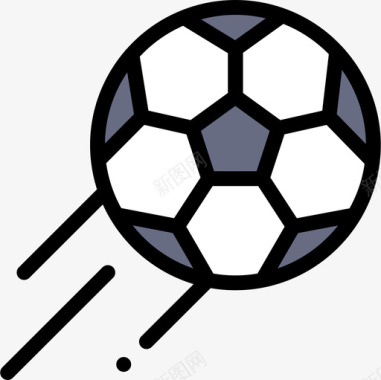 足球荷兰4线性颜色图标图标