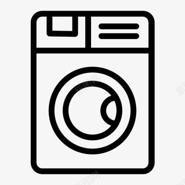 洗衣机配件浴室图标图标