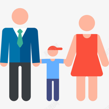 母亲家庭类型2颜色图标图标