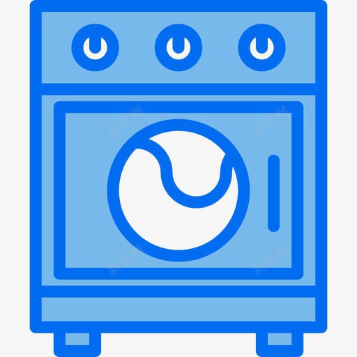 洗衣机清洗设备2蓝色图标svg_新图网 https://ixintu.com 洗衣机 清洗设备2 蓝色